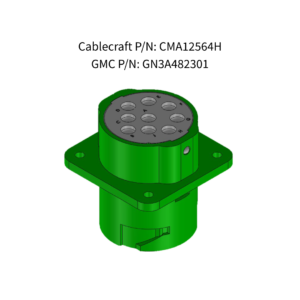 Cablecraft 9-Pin Flange-Mount Receptacle Assembly | CMA12564H