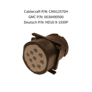 Cablecraft 9-Pin Screw-Mount Receptacle Assembly | CMA12570H