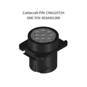 Cablecraft 9-Pin Flange-Mount Receptacle Assembly | CMA12571H