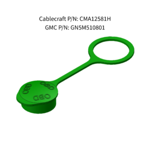 Green 9-Pin Push-On Protective Cap | Cablecraft CMA12581H