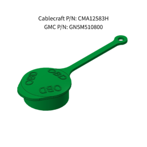 Green 9-Pin Push-On Protective Cap | Cablecraft CMA12583H